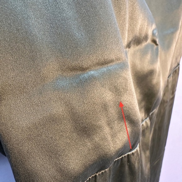 Reformation Oaklie Silk Slip Midi Dress Artichoke Green Size 10 - Picture 12 of 14